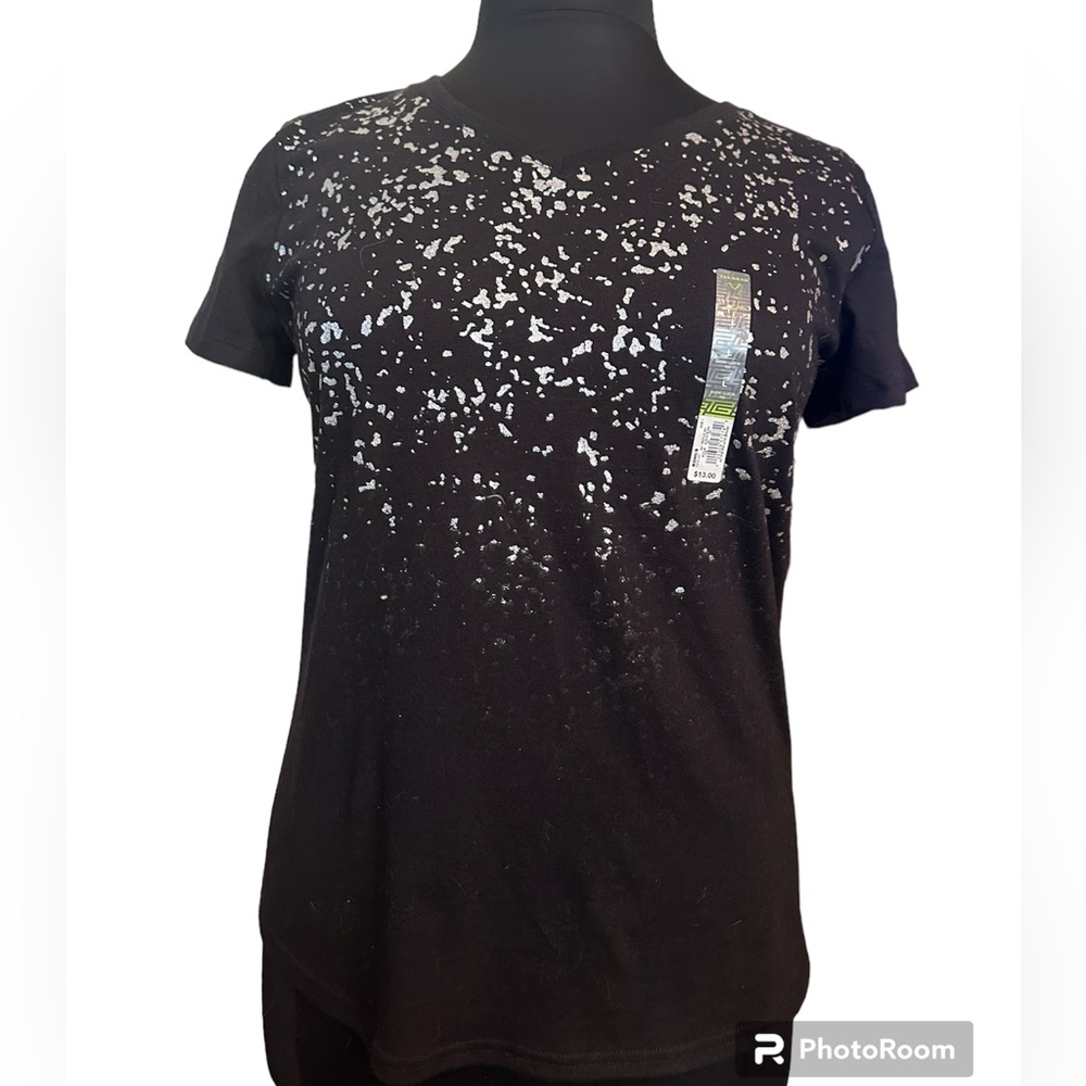 Large size Trek Gear black/silver top NWT